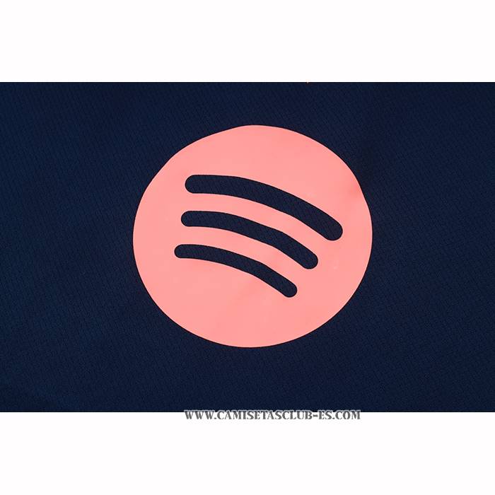 Chandal del Barcelona 25-26 Manga Corta Azul - Pantalon Corto Rosa